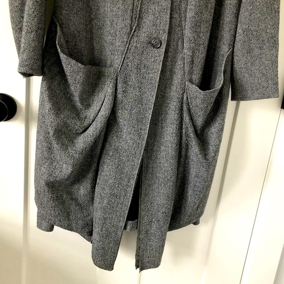 Womens long cardigan grey knit jacket Italy Transit Par-Such evening coat XS S M - Picture 4 of 6